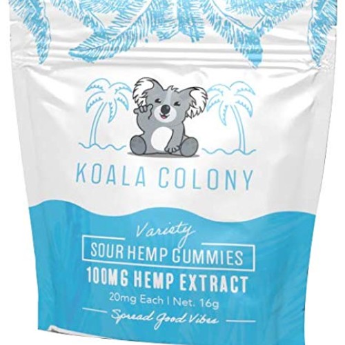 Koala Colony Hemp Gummies - 100mg Natural Hemp Extract - Sour Hem...