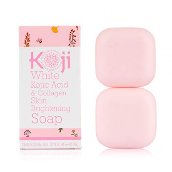 Koji White Kojic Acid & Collagen Skin Brightening Soap 2.82 oz ...