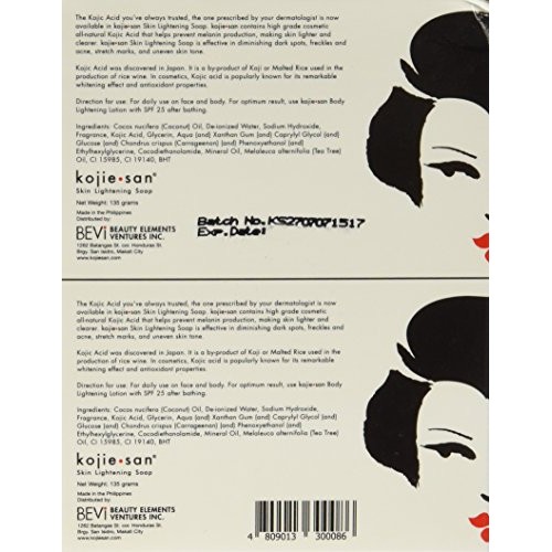Kojie San Skin Lightening Soap 135g 4-Pack
