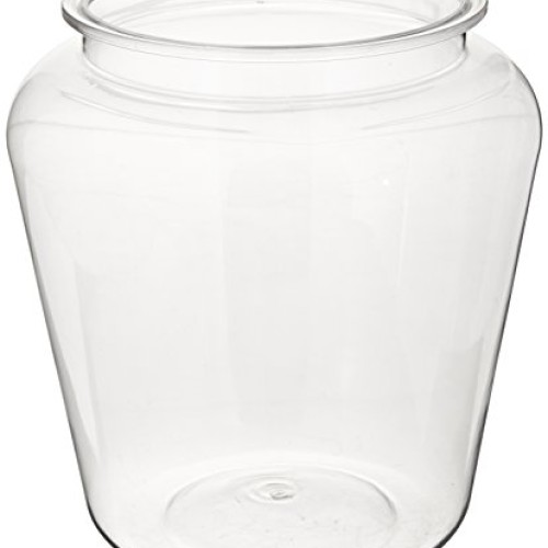 Koller Products 1-Gallon Fish Bowl, Shatterproof Plastic with Cry...