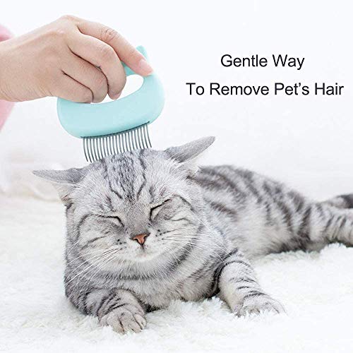 3PCS Cat Comb, Cat Hair Removal Massaging Shell Comb Pet Grooming...
