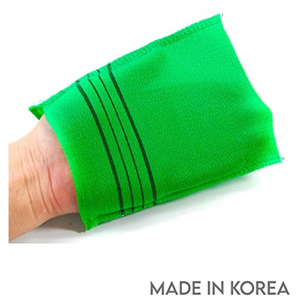 Songwol Towel Exfoliating Towel Bath Washcloth 4 Pcs Green for ...