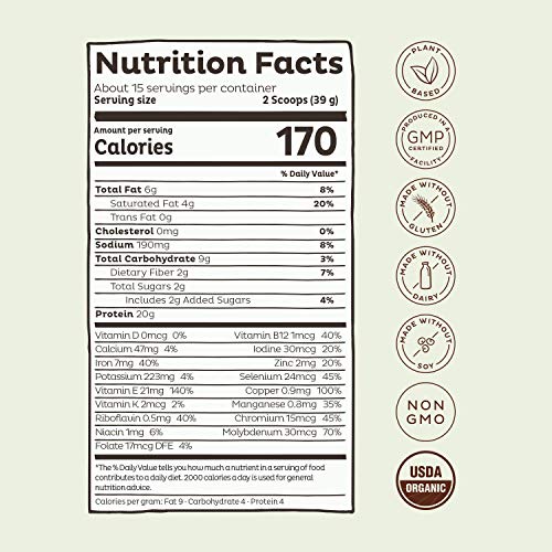 KOS Vegan Protein Powder - Delectable Chocolate Chip Mint Flavor ...