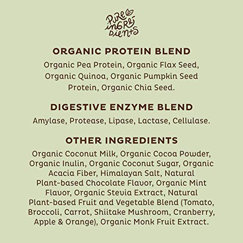 KOS Vegan Protein Powder - Delectable Chocolate Chip Mint Flavor ...