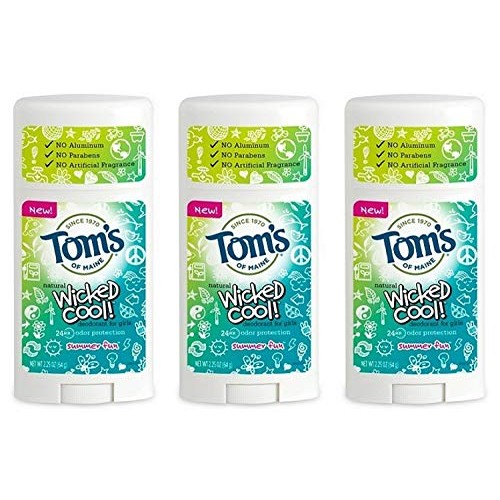 Toms of Maine Natural Wicked Cool Deodorant for Girls Summer Fun ...