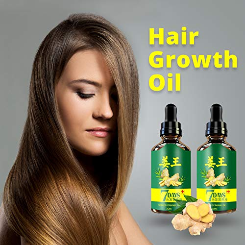 Ginger Germinal Oil Hair Growth Serum 2PCS + Bonus Hair Comb | Gi...