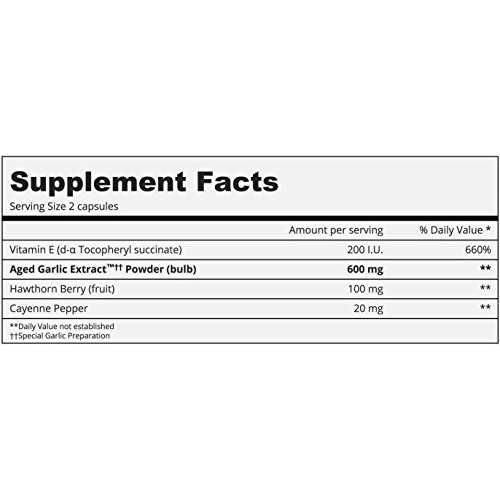 Kyolic Aged Garlic Extract Formula 106 Circulation, 200 Capsules