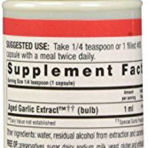 Kyolic Aged Garlic Extract Liquid Vegetarian Cardiovascular Suppl...