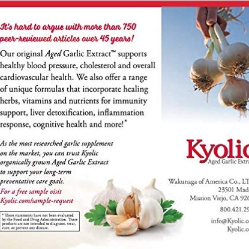 Kyolic Aged Garlic Extract Liquid Vegetarian Cardiovascular Suppl...