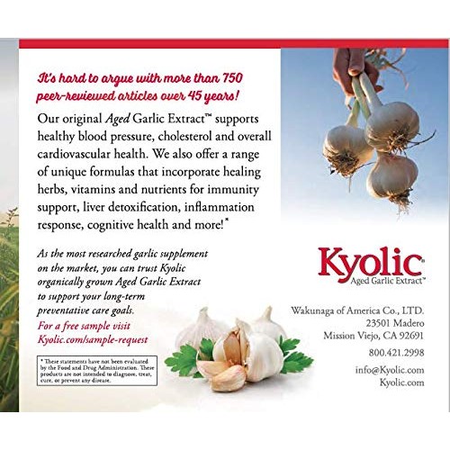 Kyolic Aged Garlic Extract Liquid Vegetarian Cardiovascular Suppl...
