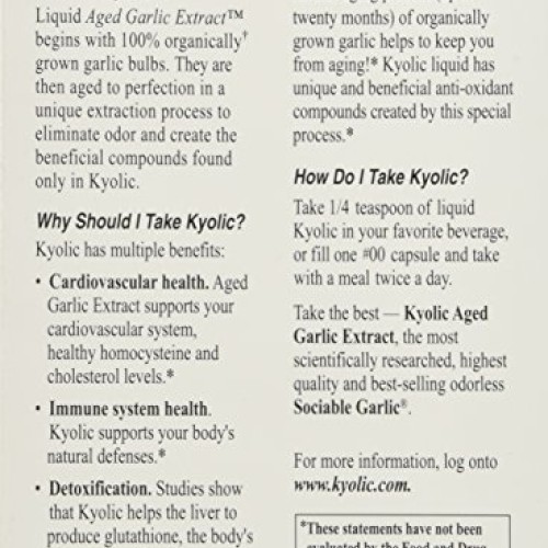 KYOLIC Liquid - Plain - 4 oz - Liquidincluds 2 pack of 2 oz bottle