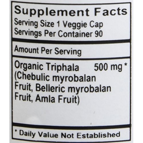 L A NATURALS Triphala 90 Vgc, 0.02 Pound