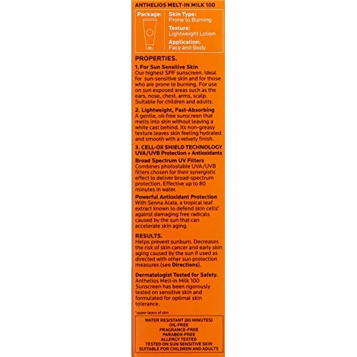 La Roche-Posay Anthelios Melt-in Milk Body & Face Sunscreen Lotio...