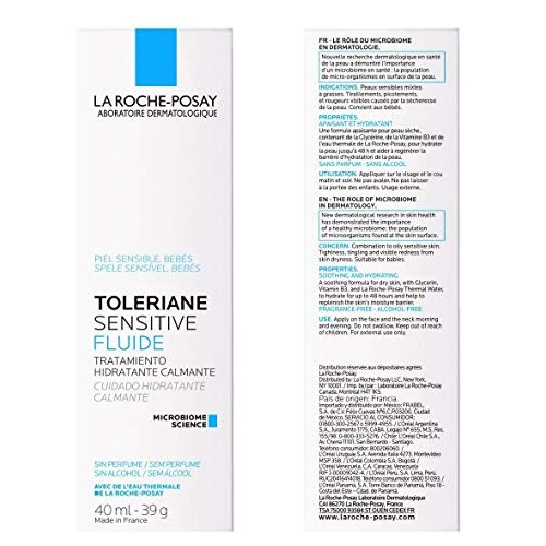 La Roche-Posay Toleriane Sensitive Fluide Protective Moisturizer,...