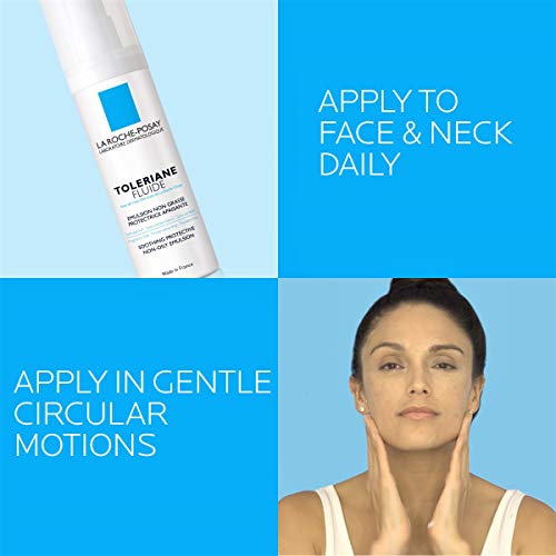 La Roche-Posay Toleriane Sensitive Fluide Protective Moisturizer,...