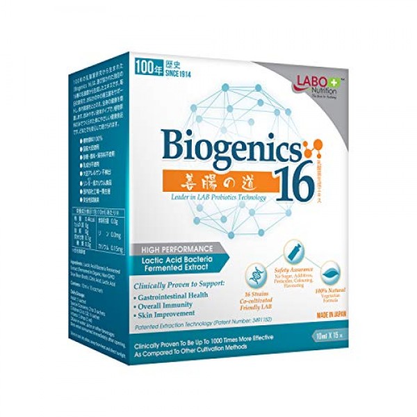 LABO Nutrition Biogenics 16–Lactic Acid Bacteria Fermented Extrac...