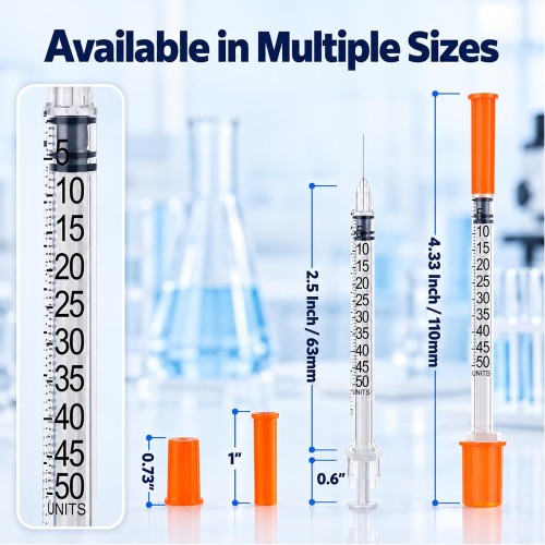 0.5ml Syringes 31G 5/16