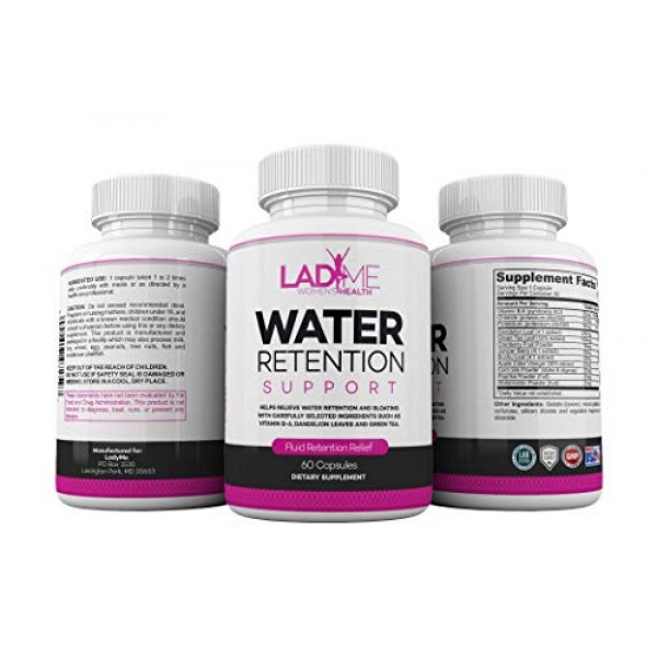 Water Retention Pills for Women Bloating Relief with Vitamin B6, ...