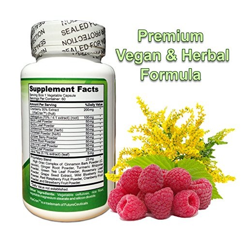 Kidney Support, Cleanse & Detox - Supplement with Organic Cranber...