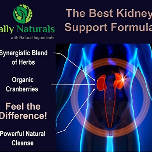 Kidney Support, Cleanse & Detox - Supplement with Organic Cranber...
