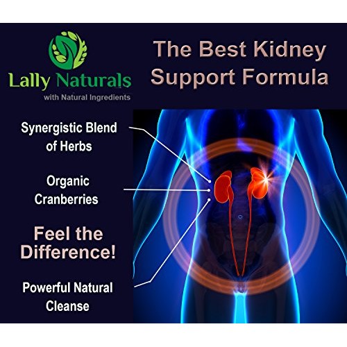 Kidney Support, Cleanse & Detox - Supplement with Organic Cranber...