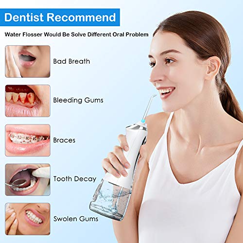 Water Flosser Cordless for Teeth, Water Flossers Teeth Cleaner, 5...
