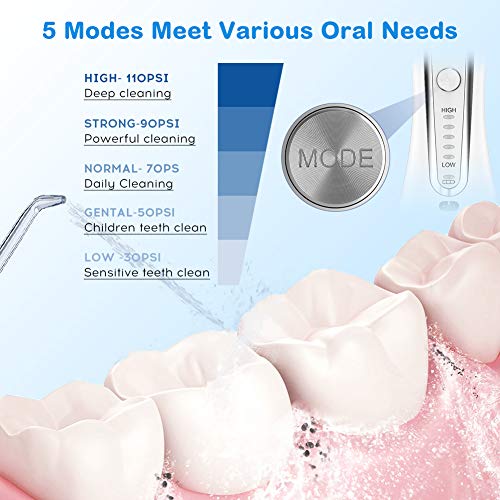 Water Flosser Cordless for Teeth, Water Flossers Teeth Cleaner, 5...