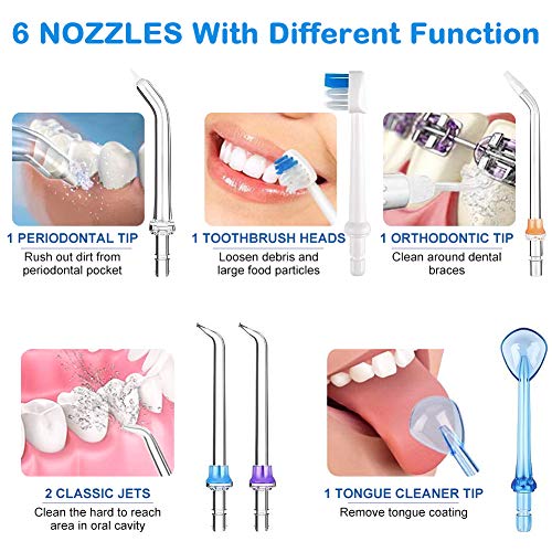 Water Flosser Cordless for Teeth, Water Flossers Teeth Cleaner, 5...