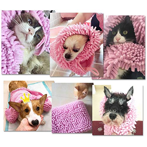 Lamudo Bath Towels for Dog Cat Shammy Quick Drying Towel Super Ab...