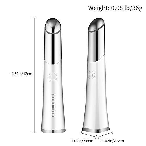 LANDWIND Eye Massager, Ionic Eyes Facial Heated Massager Wand wit...