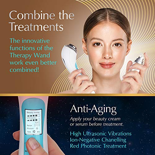Larimar 5-in-1 Face Therapy Wand – LED Facial Light Therapy Devic...