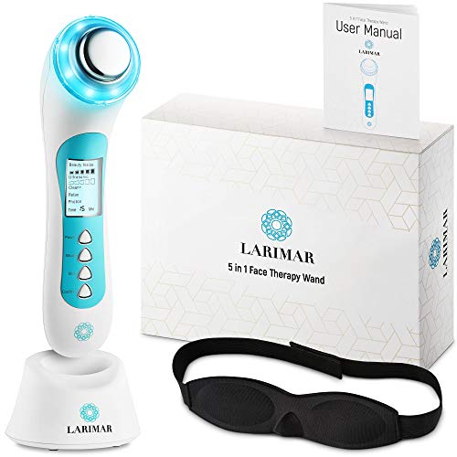 Larimar 5-in-1 Face Therapy Wand – LED Facial Light Therapy Devic...