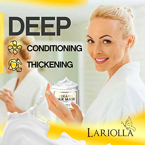 Keratin Hair Mask - Repairs Dry & Damaged Hair - Professional Ker...