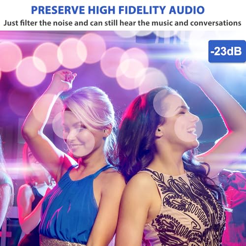 Laudexua High Fidelity Concert Ear Plugs, 2 Pairs Ear Protection ...