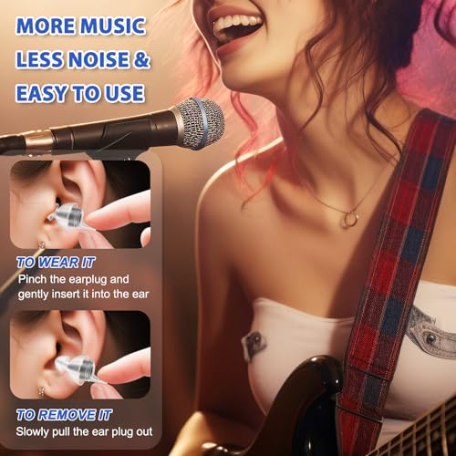 Laudexua High Fidelity Concert Ear Plugs, 2 Pairs Ear Protection ...