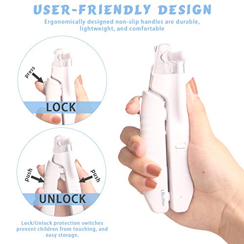 LByzHan Dog Cat Nail Clippers Toenail Clippers with Ultra Bright ...