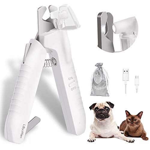 LByzHan Dog Cat Nail Clippers Toenail Clippers with Ultra Bright ...