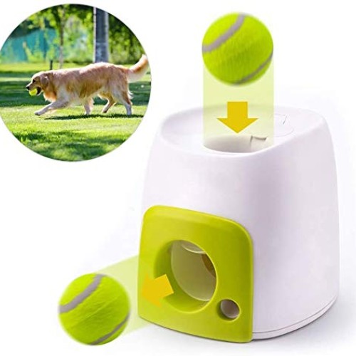 Dog Toy Tennis Ball Launcher, Automatic Tennis Ball Launcher for ...
