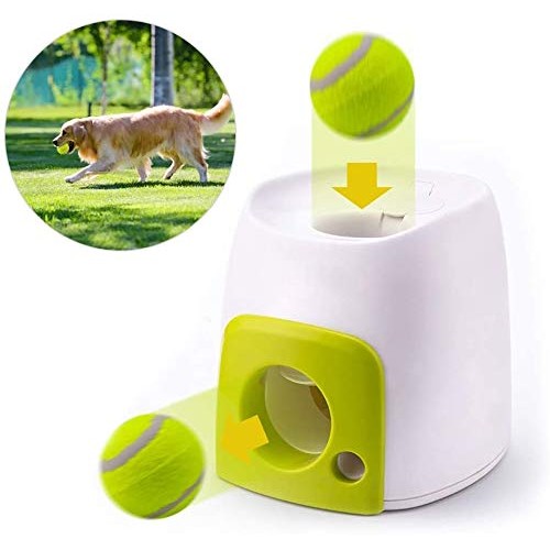 Dog Toy Tennis Ball Launcher, Automatic Tennis Ball Launcher for ...