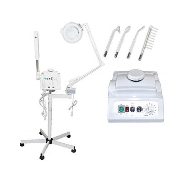 3 in 1 Aromatherapy Facial Steamer, High Frequency, & 5x Magnifyi...