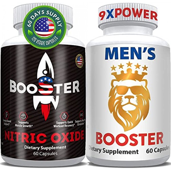Horny Goat Weed Extract & Nitric Oxide Pills- Male Test Booster S...