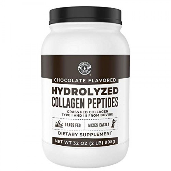 Chocolate Collagen Peptides Protein Powder 2lb Value Size - 70 S...