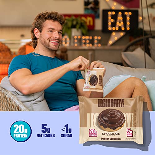 Legendary Foods High Protein Snack Chocolate Sweet Roll | 20 Gr P...