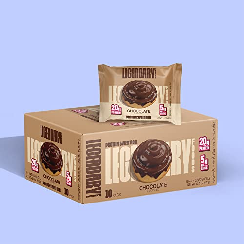 Legendary Foods High Protein Snack Chocolate Sweet Roll | 20 Gr P...