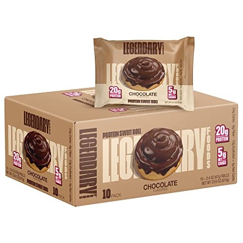 Legendary Foods High Protein Snack Chocolate Sweet Roll | 20 Gr P...