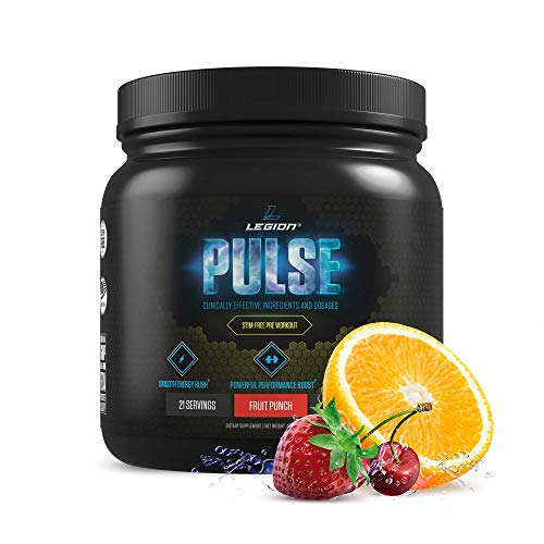 Legion Pulse, Best Caffeine Free Natural Pre Workout Supplement f...