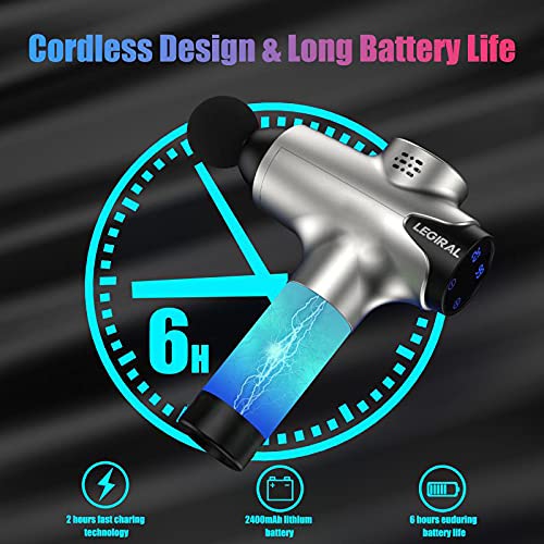 Massage Gun for Athletes, Portable Body Muscle Massager Professio...