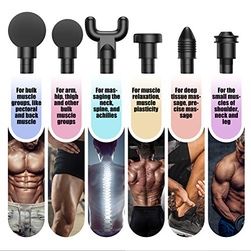 Massage Gun for Athletes, Portable Body Muscle Massager Professio...