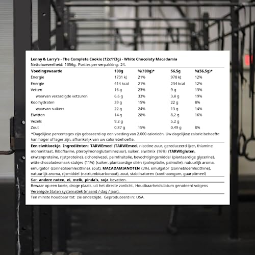 Lenny & Larrys The Complete Cookie, White Chocolaty Macadamia, S...