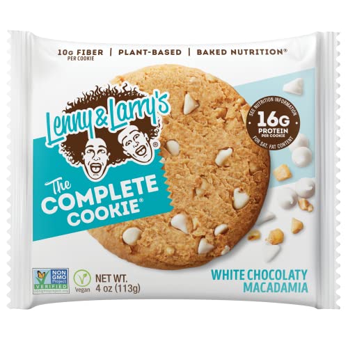 Lenny & Larrys The Complete Cookie, White Chocolaty Macadamia, S...